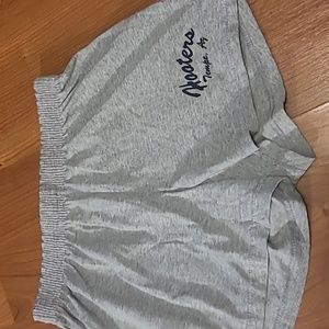Hooters small grey shorts